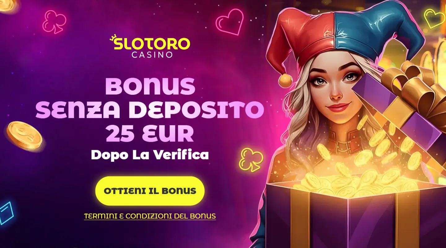 slotoro casino non aams